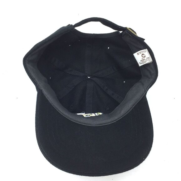 M&Ms Brand Black Adjustable Strapback Cap Yellow Character Embroidery - Picture 3 of 6